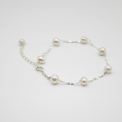 Freshwater Pearl Bracelet| 925 Silver, Elegant Style