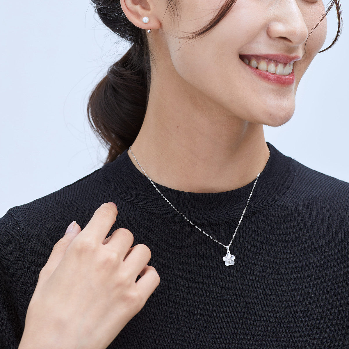 Sakura Pendant Necklace| S925 Necklace| Sweater Chain
