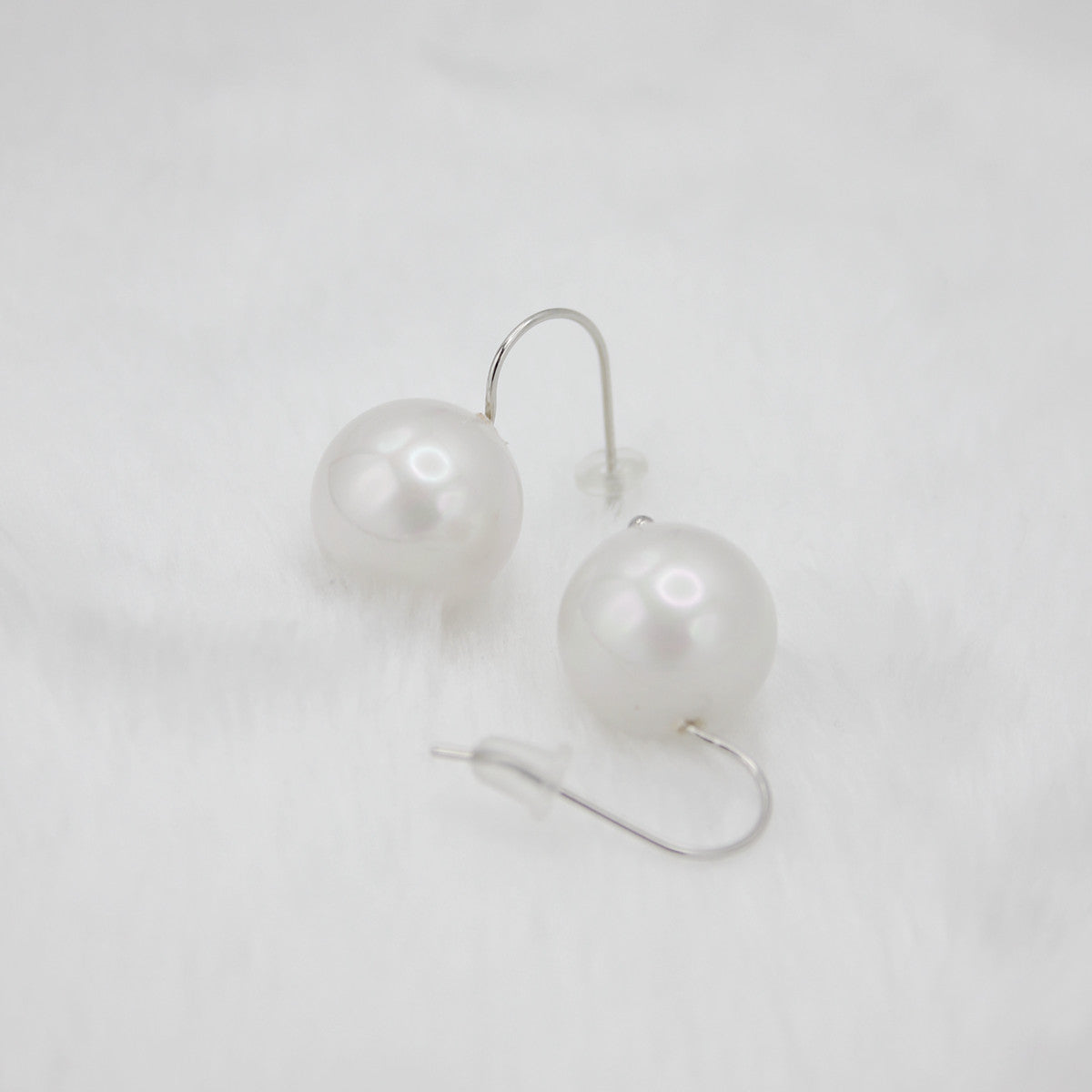 S925 Earrings| Large Pearl Ear Hooks